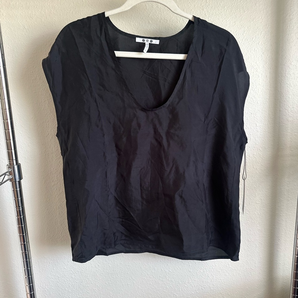 THREE DOTS Black Women's Top